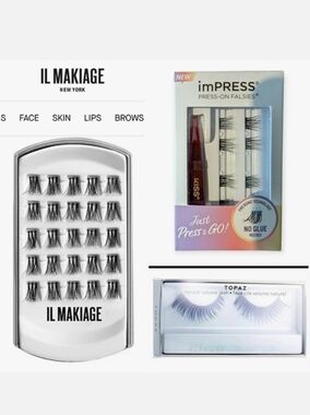 Lashes IL Makiage, Sephora and ImPress.